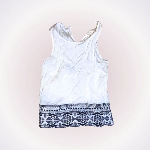Artisan NY Embroidered White Linen Tank Top | Sz S - Picture 1 of 7